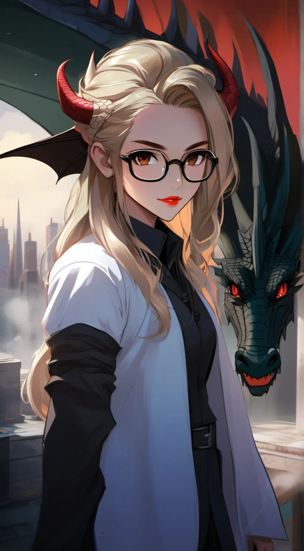 ai character: Luna~ background