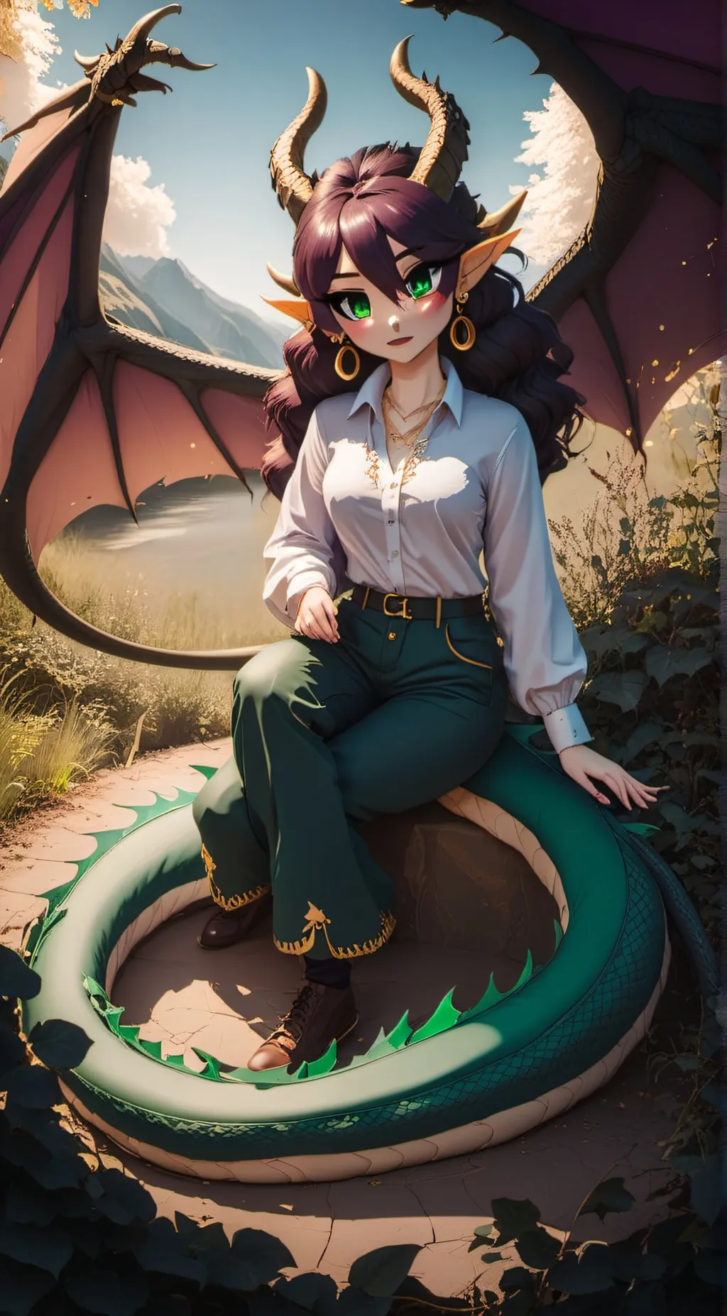 ai character: Azalia bunch background