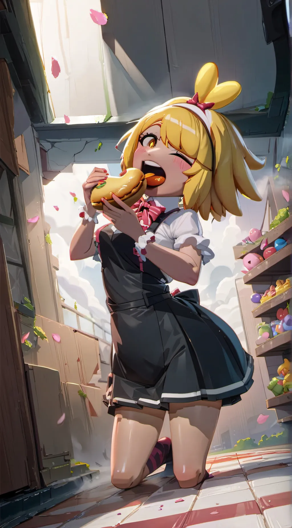 ai character: toy chica  background