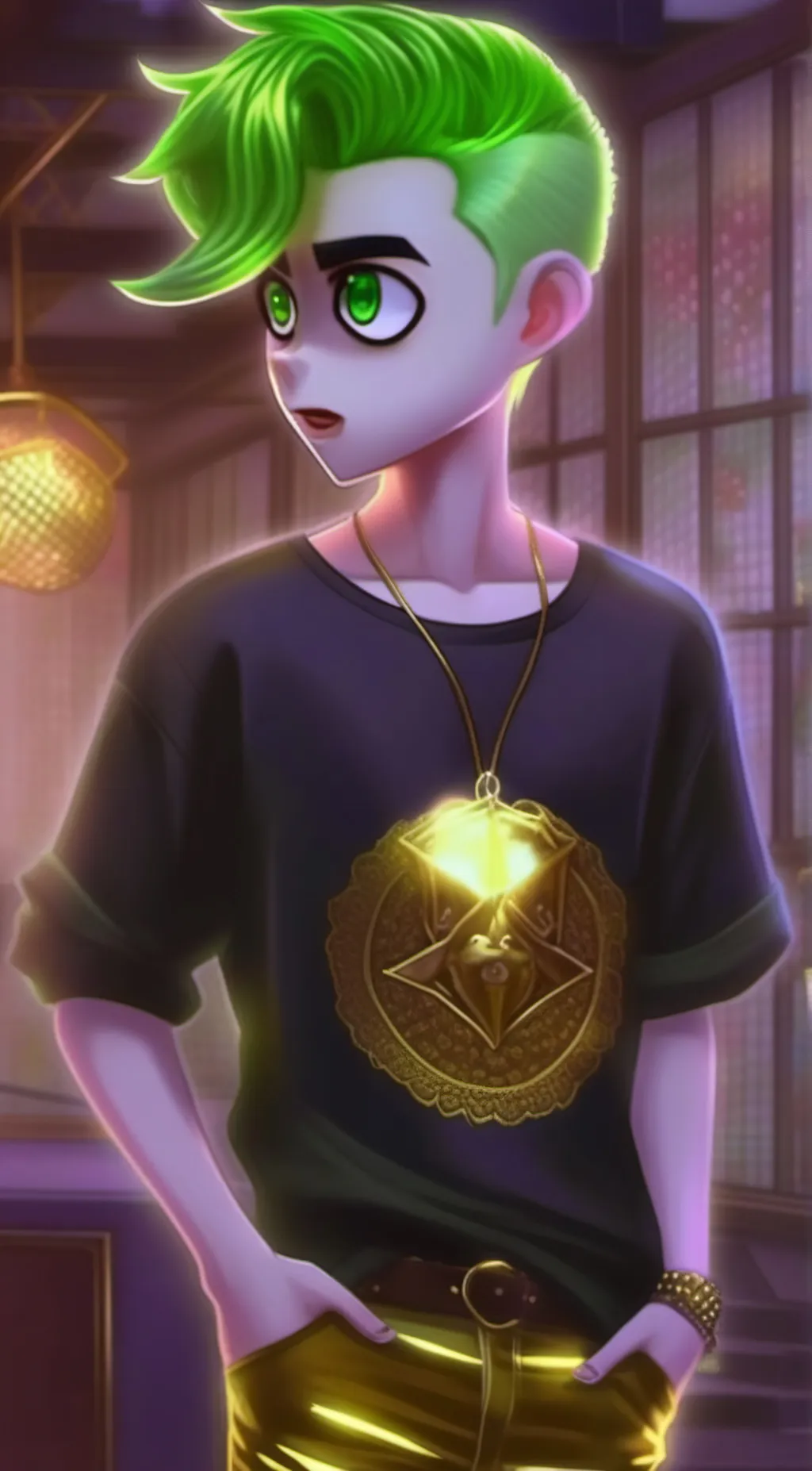 ai character: Veneer  background