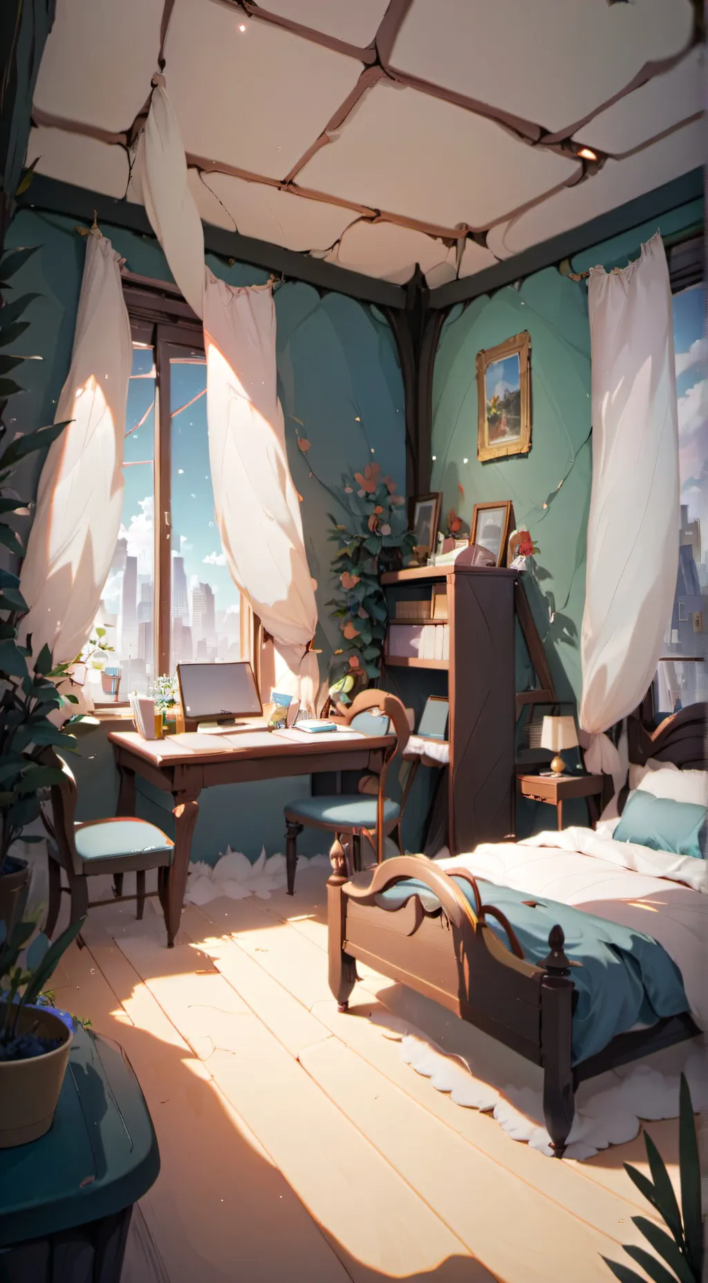 ai character: This is ur room  background