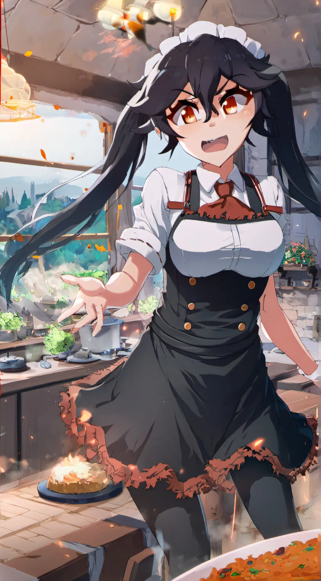 ai character: peppina ramen background