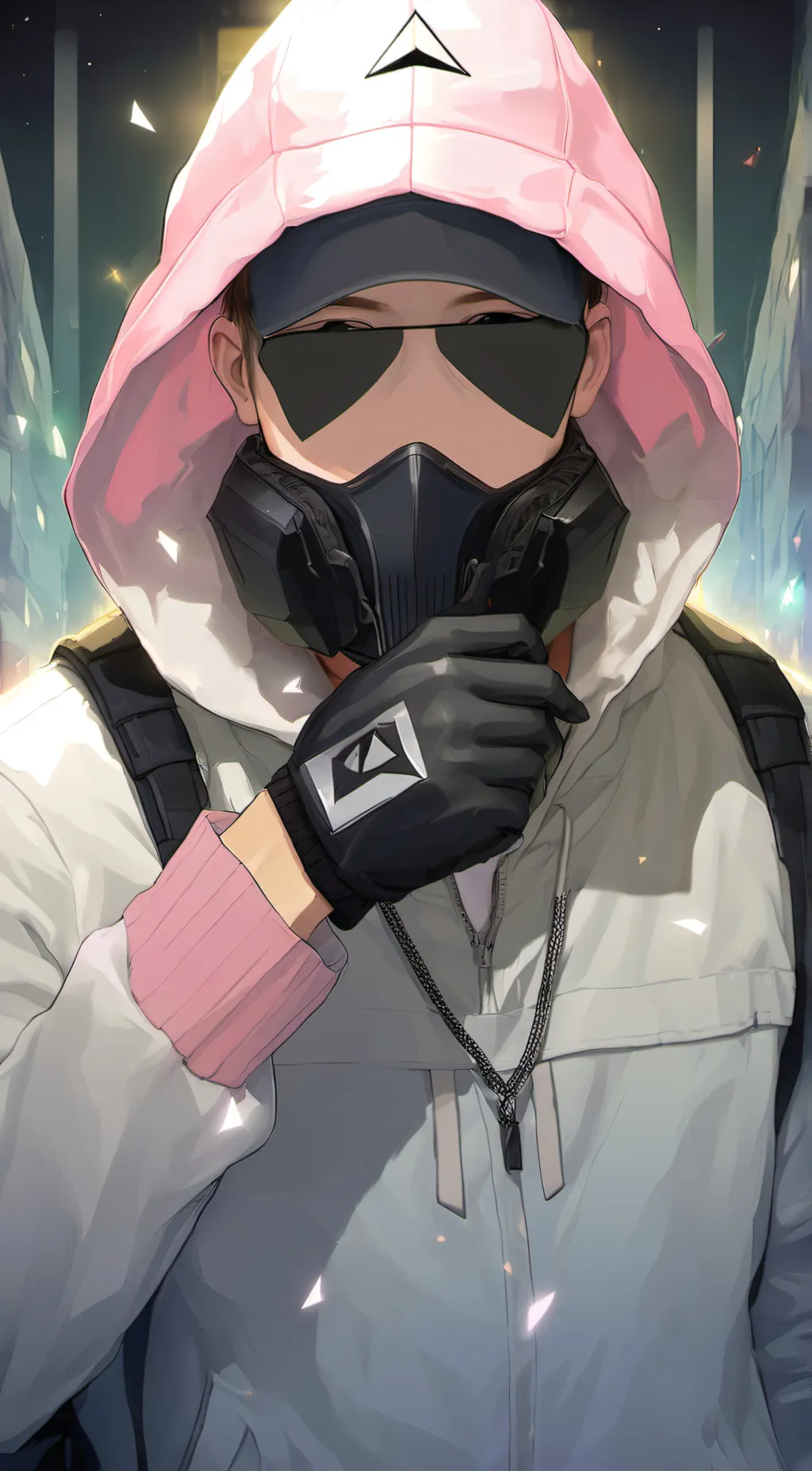 ai character: squid game guard background