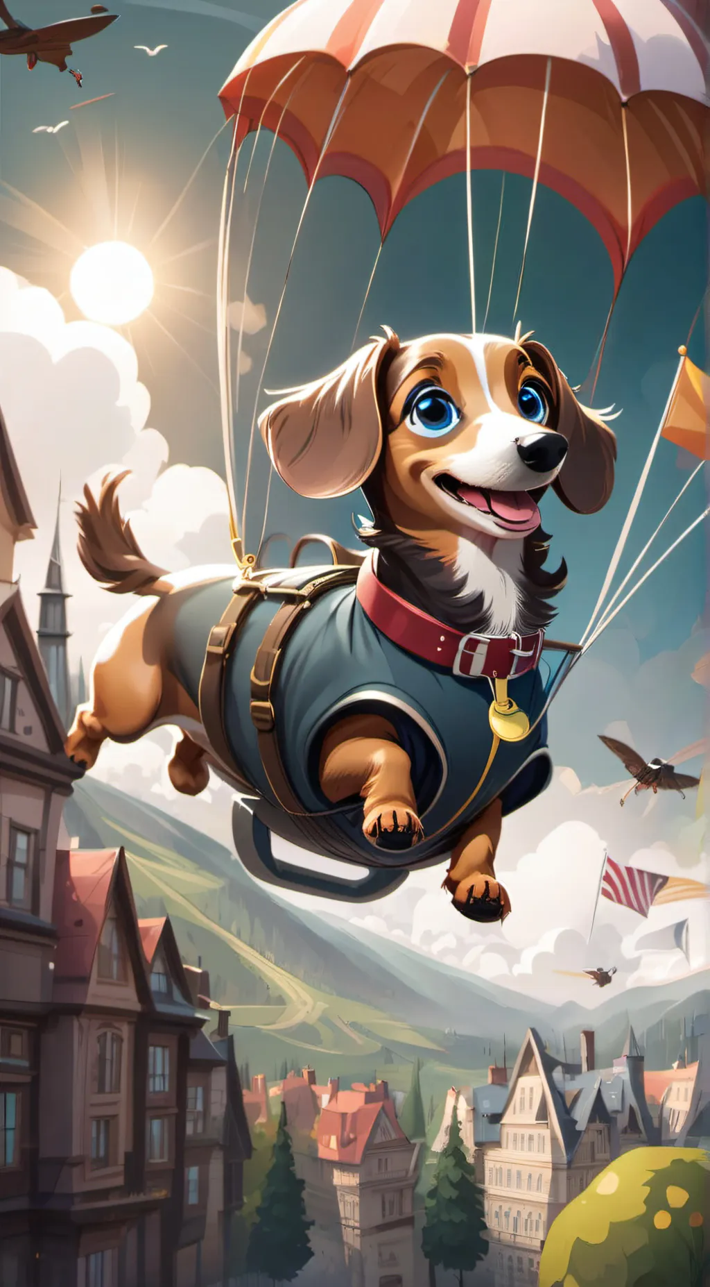 ai character: Lucky background