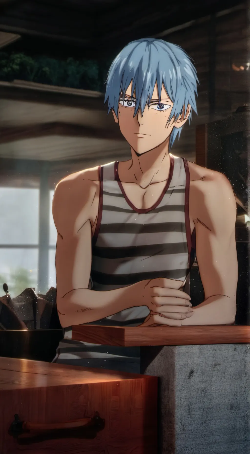 ai character: Mashle background