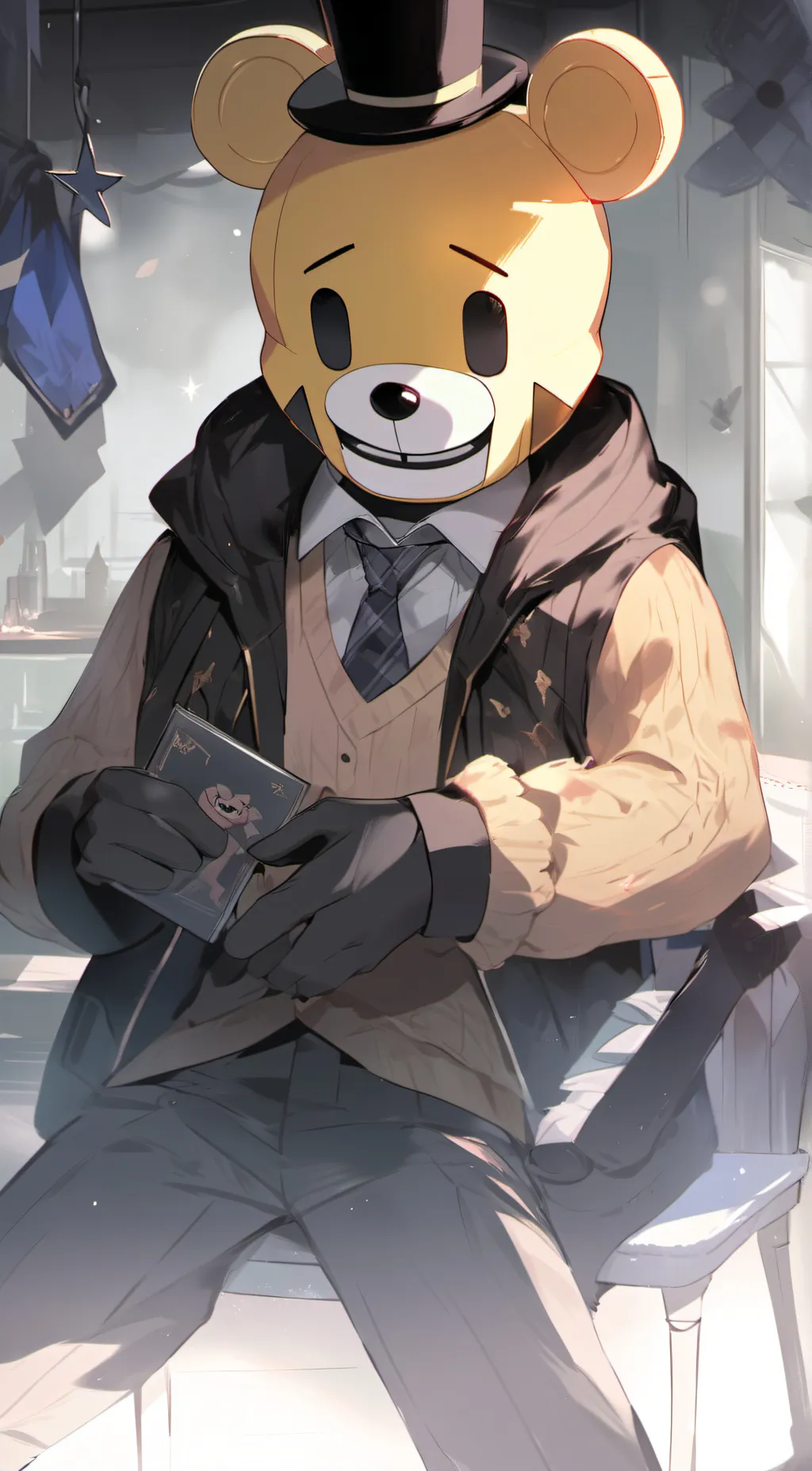 ai character: Fredbear Plush background