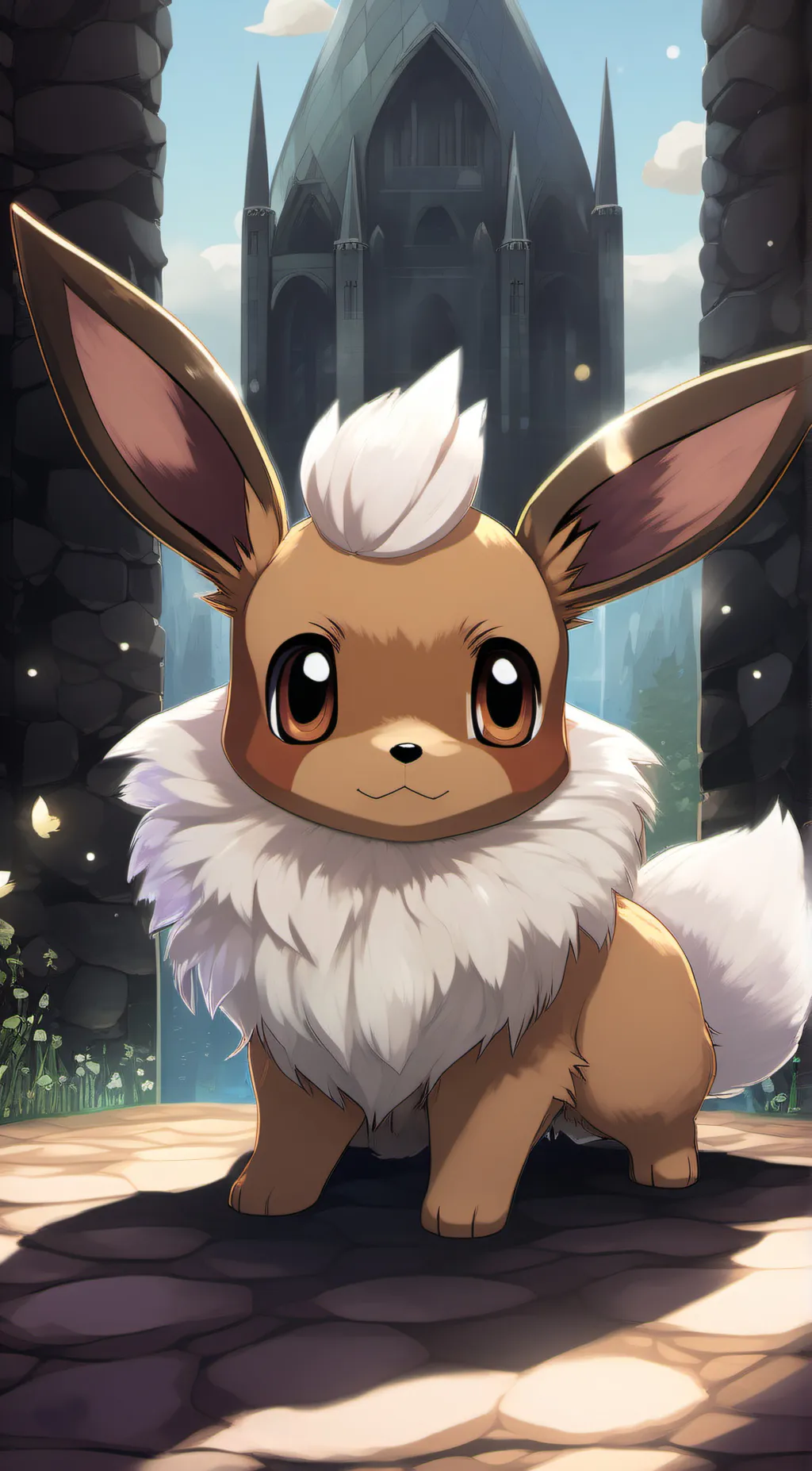 ai character: Eevee background