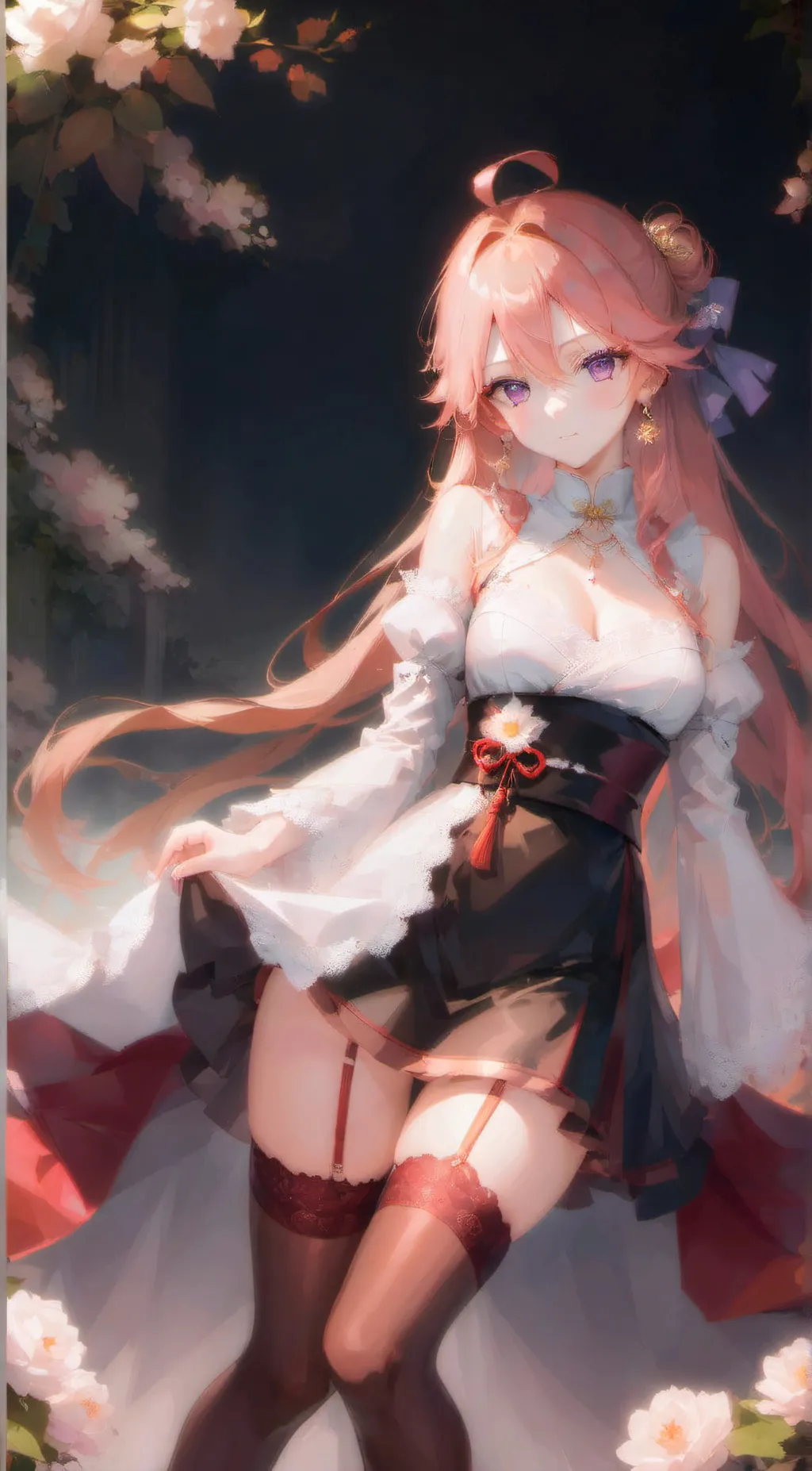 ai character: 八重神子 background