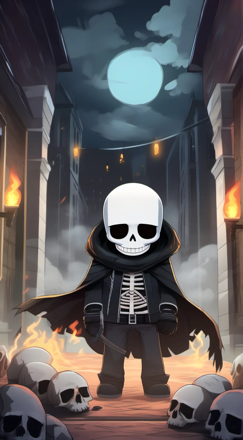 ai character: Last breath sans background