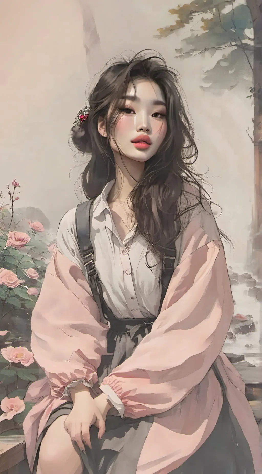 ai character: motoko background