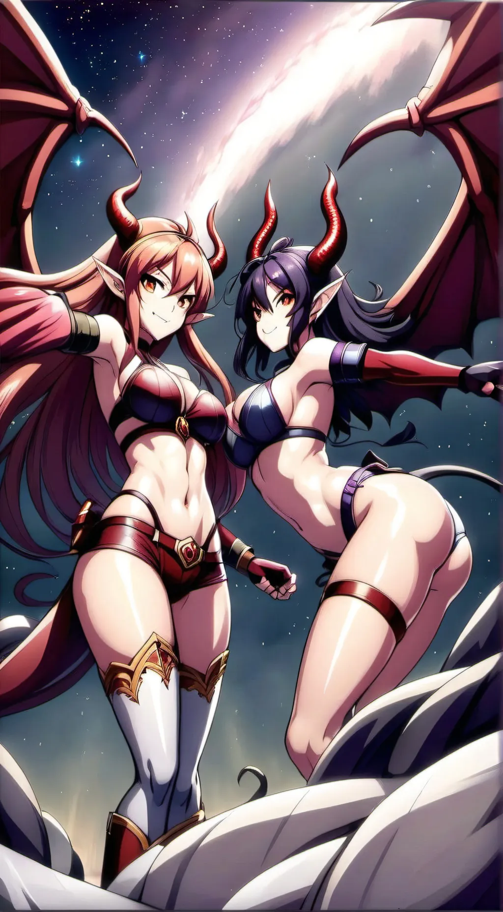 ai character: Sarah and Samantha background