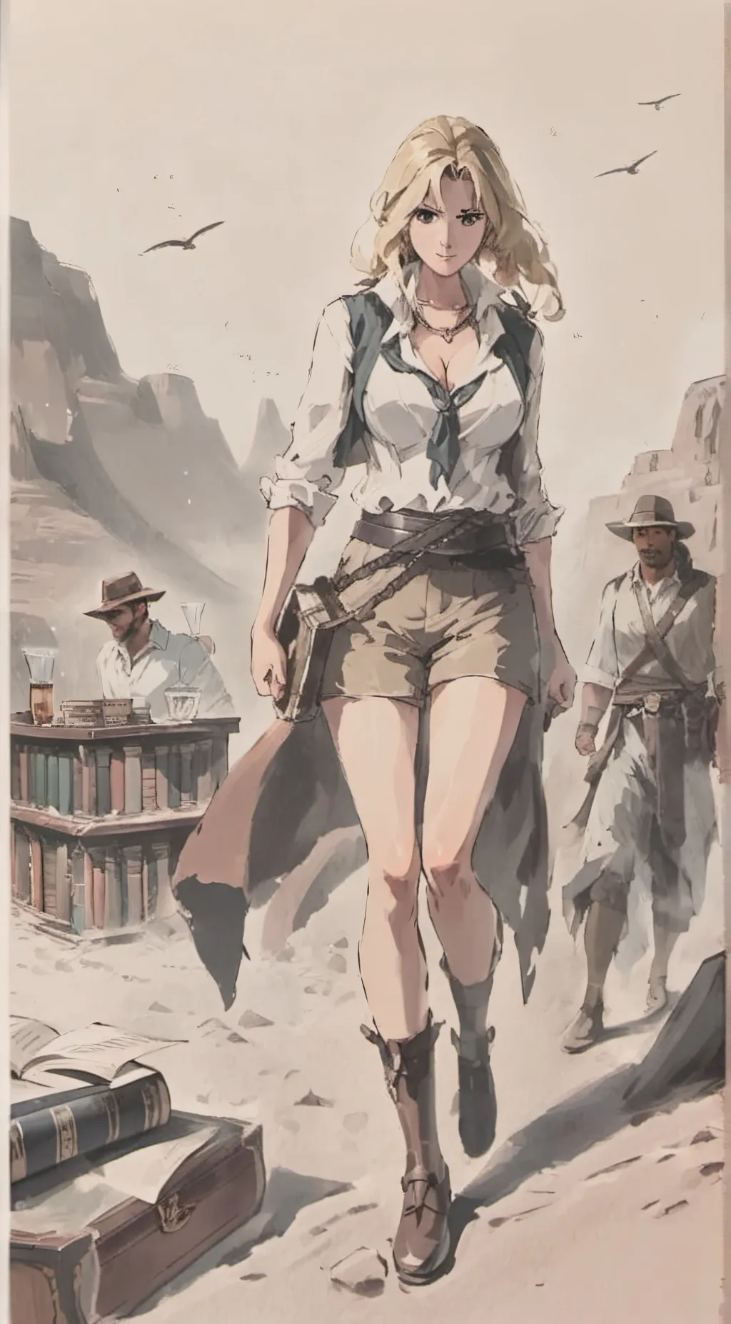 ai character: Bucky background