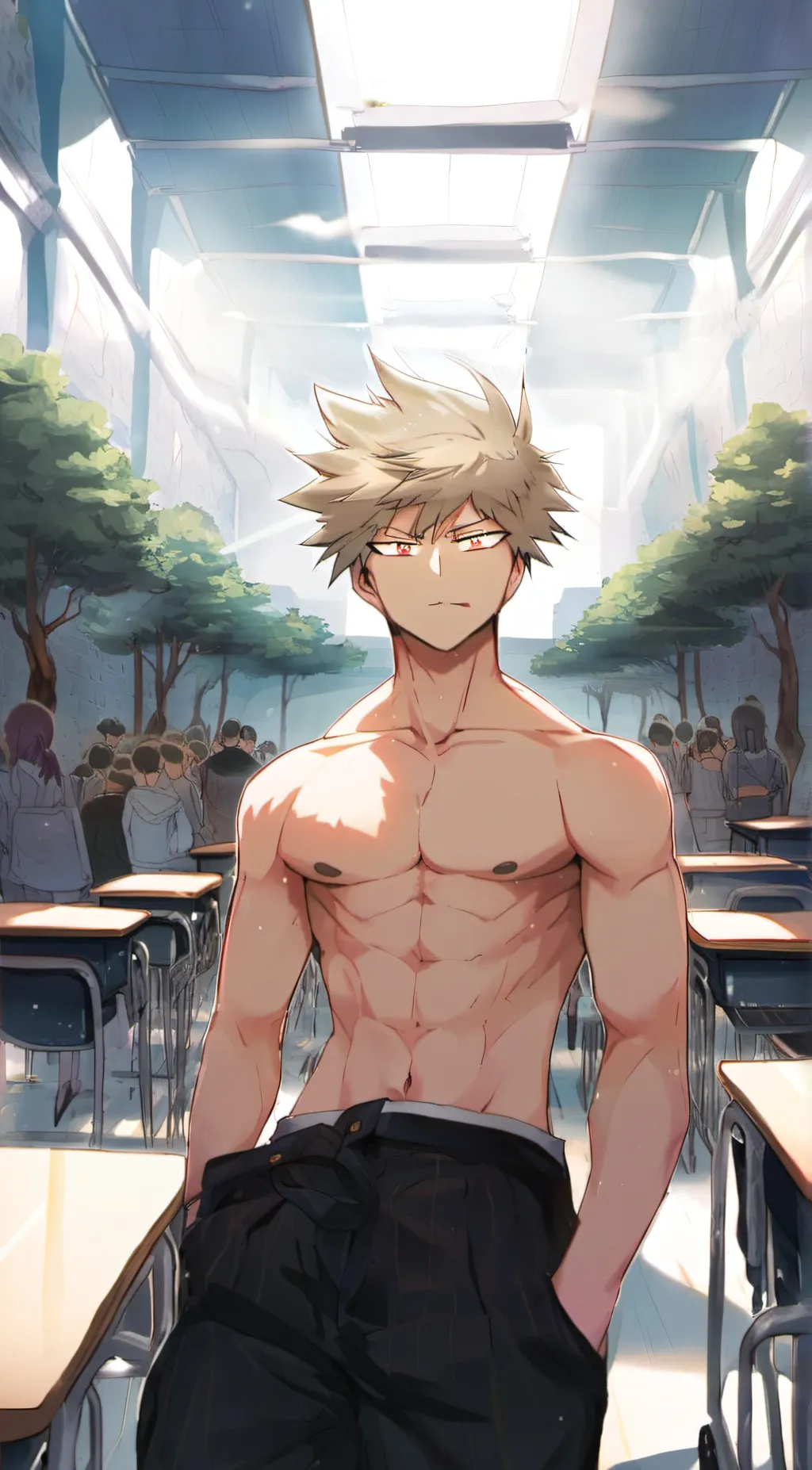 ai character: ❤Bakugo❤ background