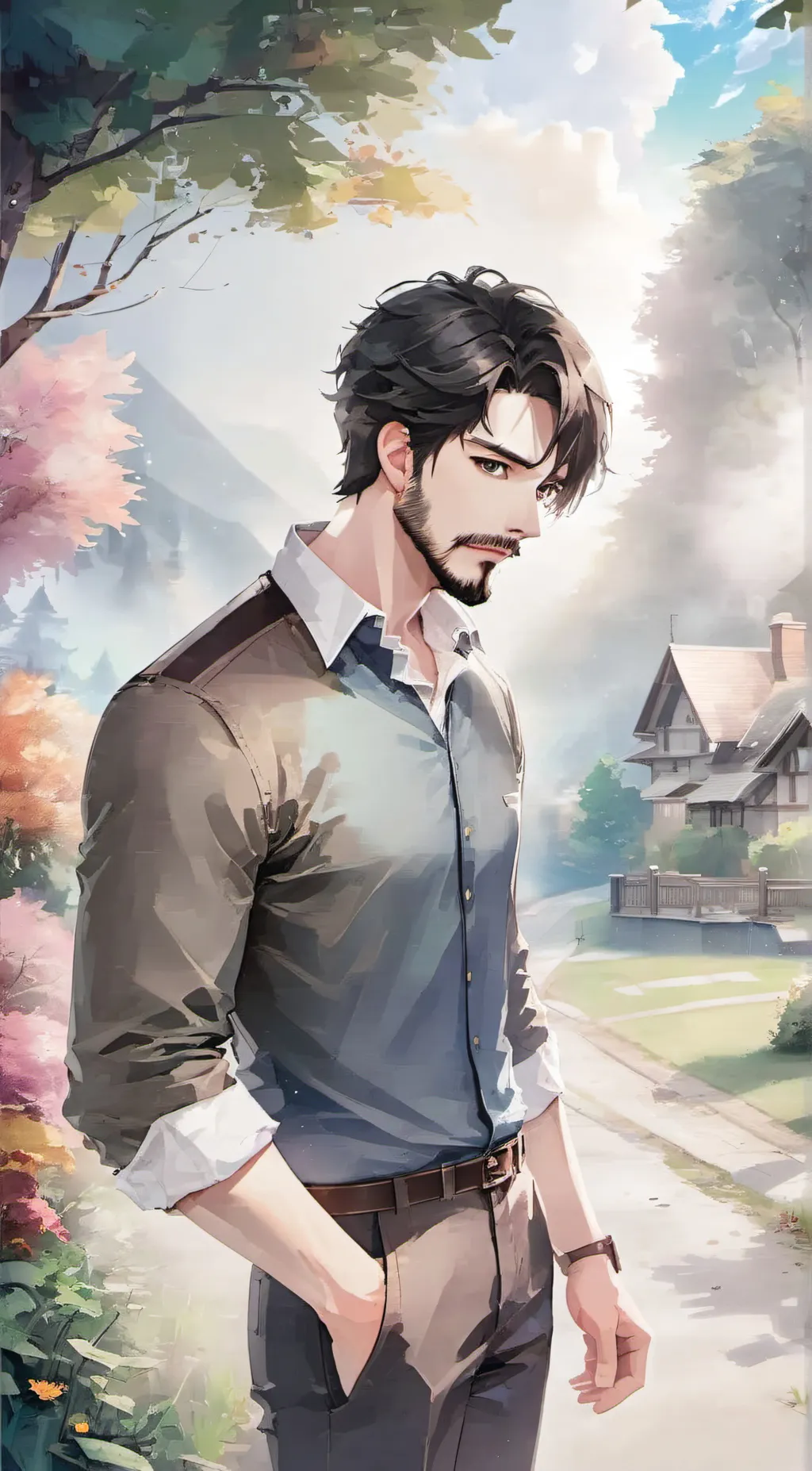 ai character: Come out to dad(2) background