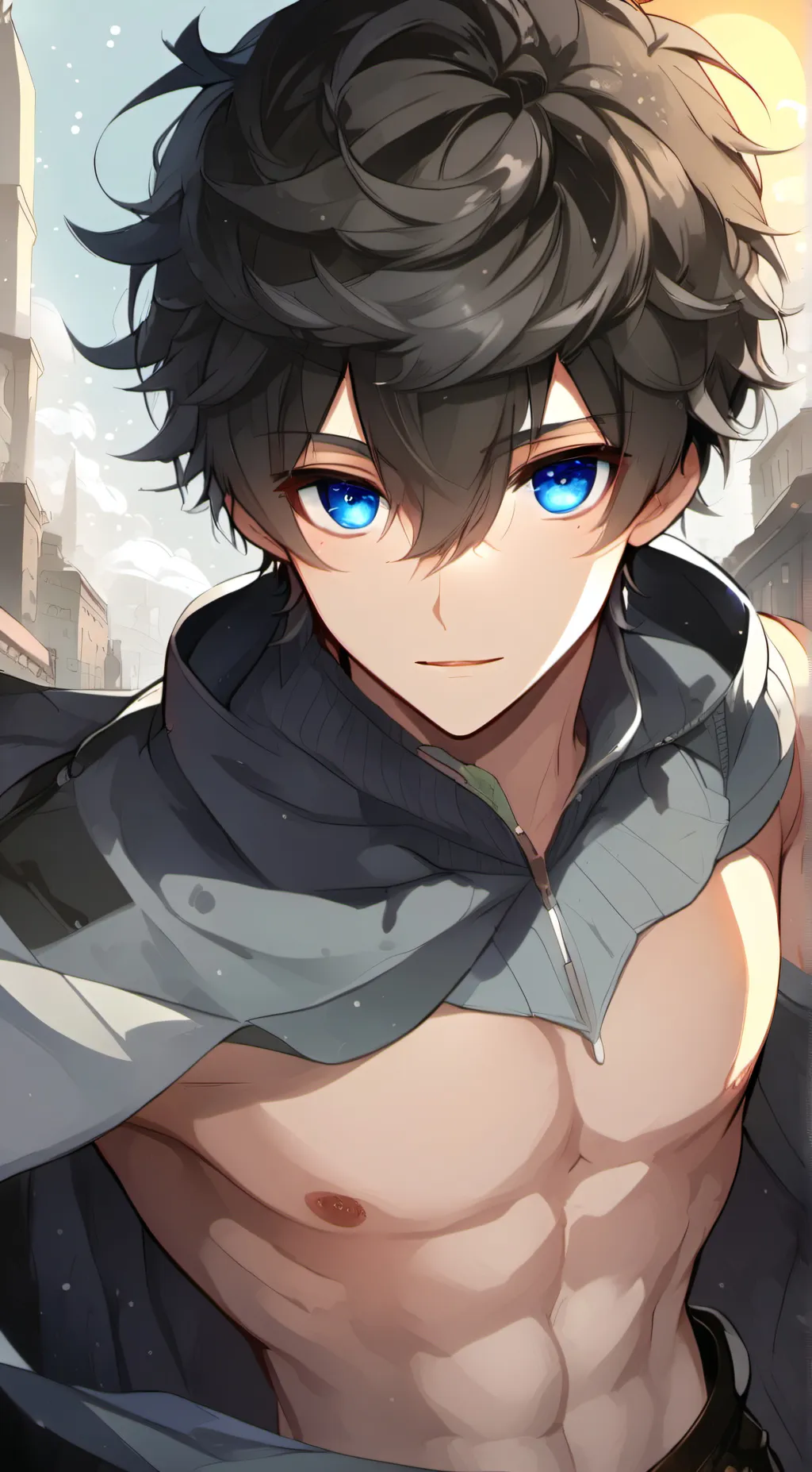 ai character: Levi honky background