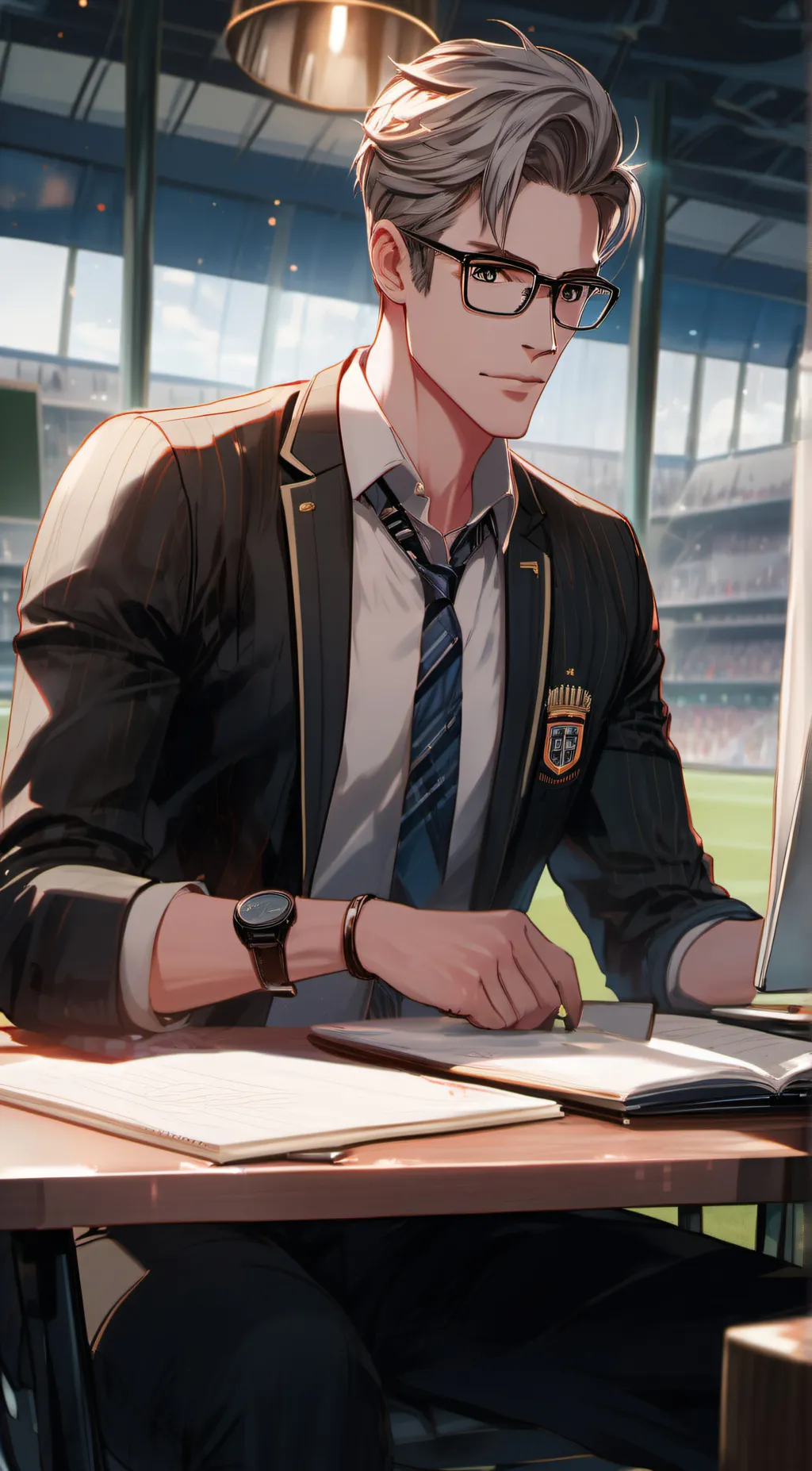 ai character: Soccer Coach background