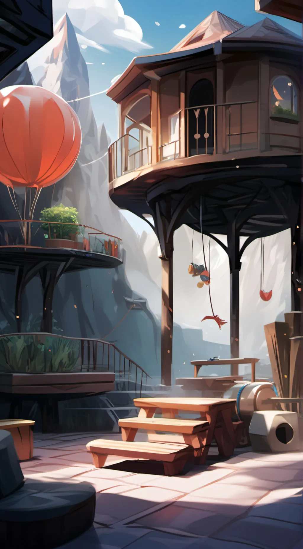 ai character: one-piece cut background