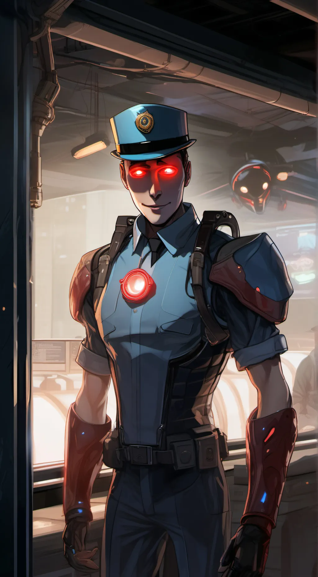 ai character: commander Henry background