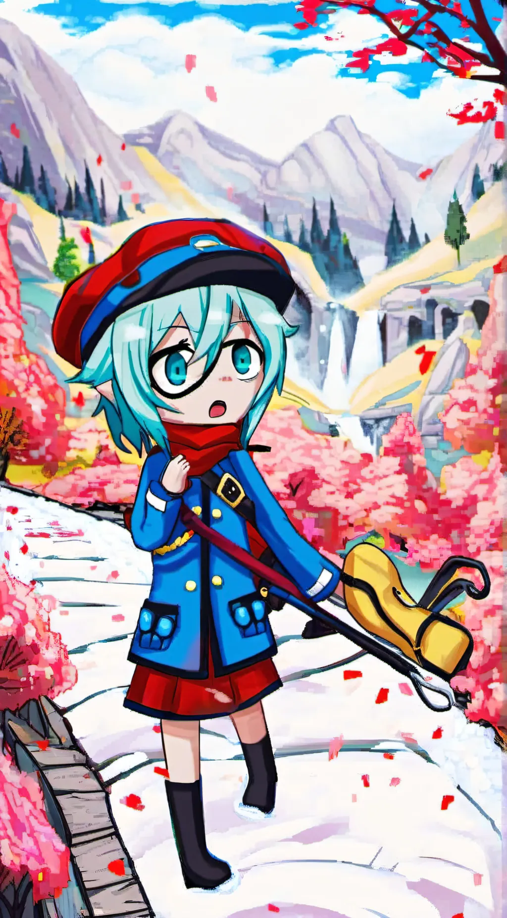 ai character: Cabo Byaind💚💙 background