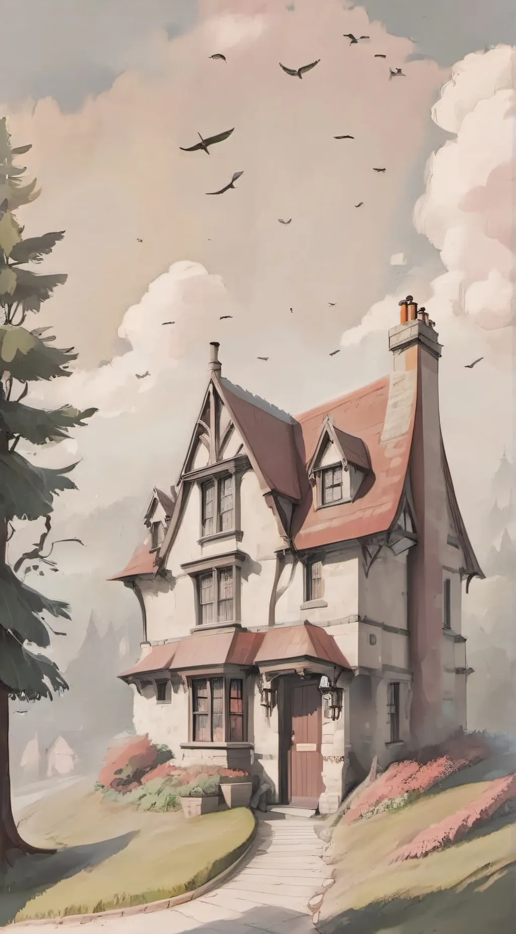 ai character: weasleys house  background