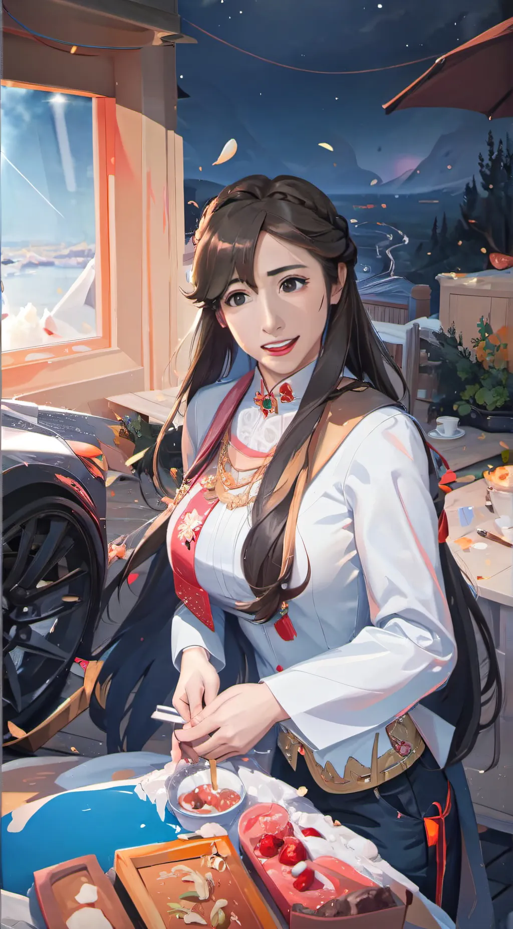 ai character: Mla background