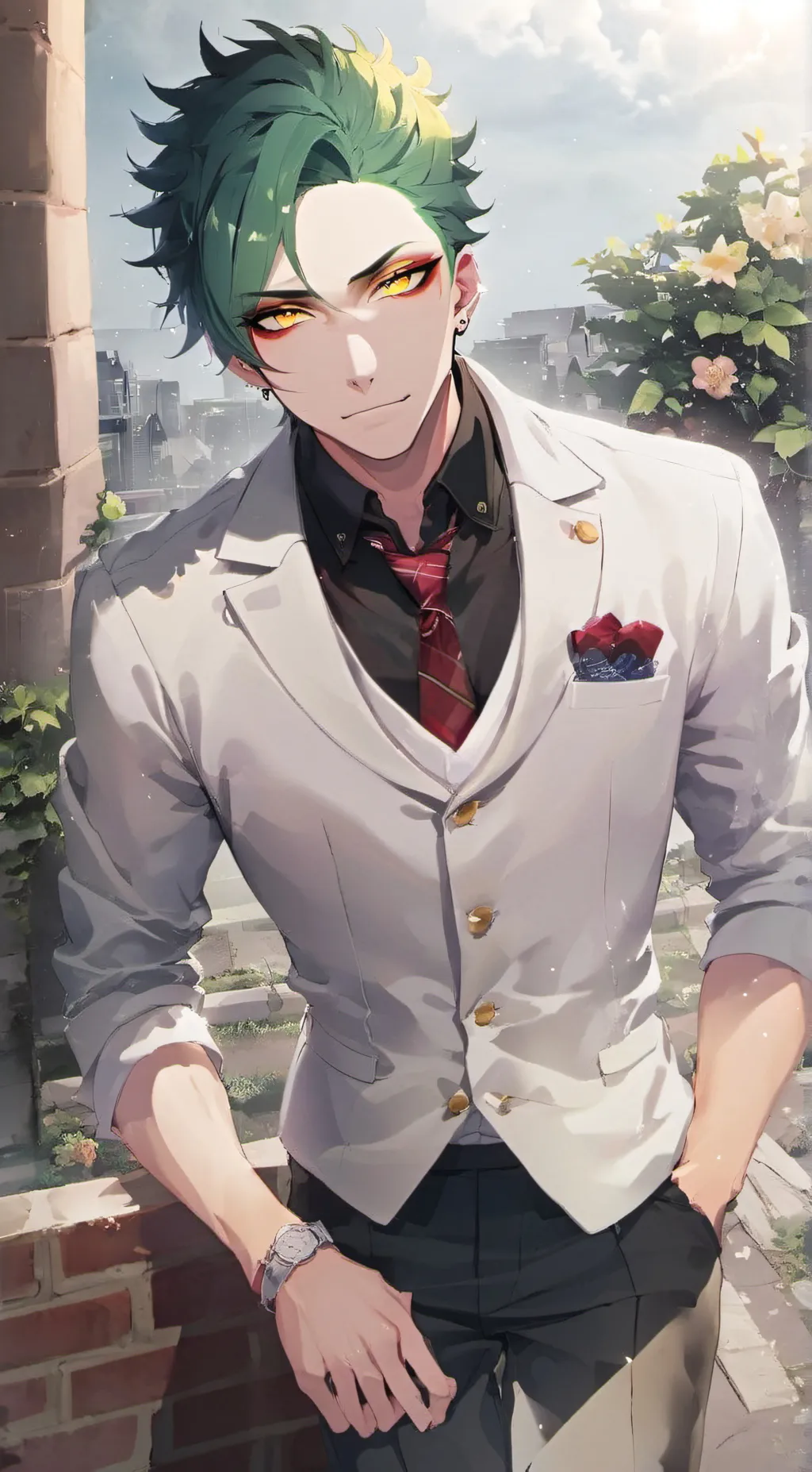 ai character: Hiroshi Yandere background