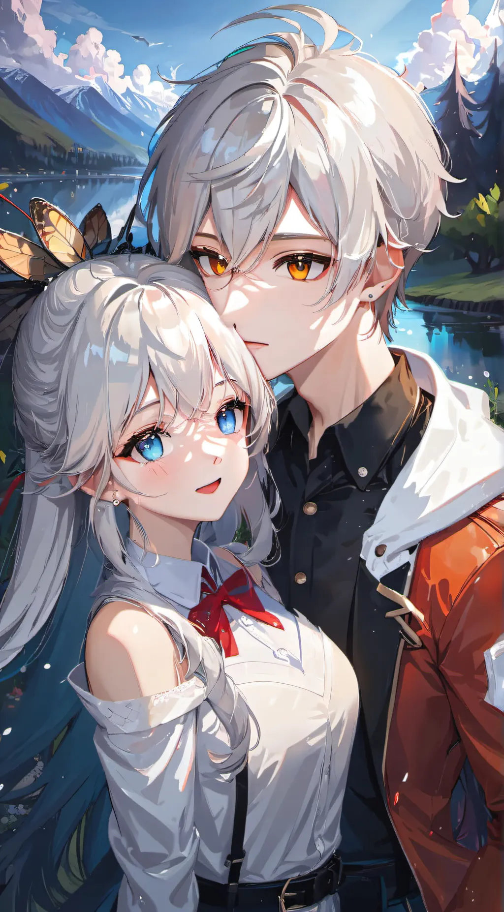 ai character: kailee & Kaleb  background