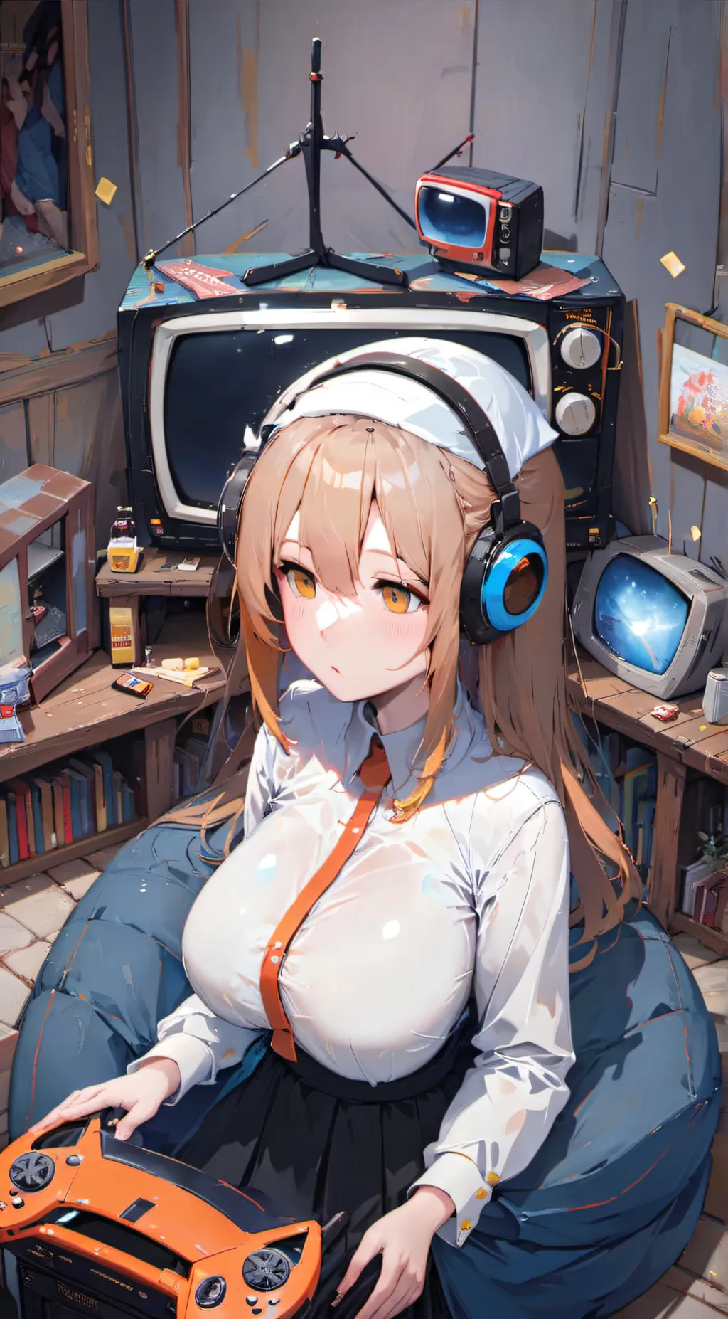 ai character: Gaming girl background