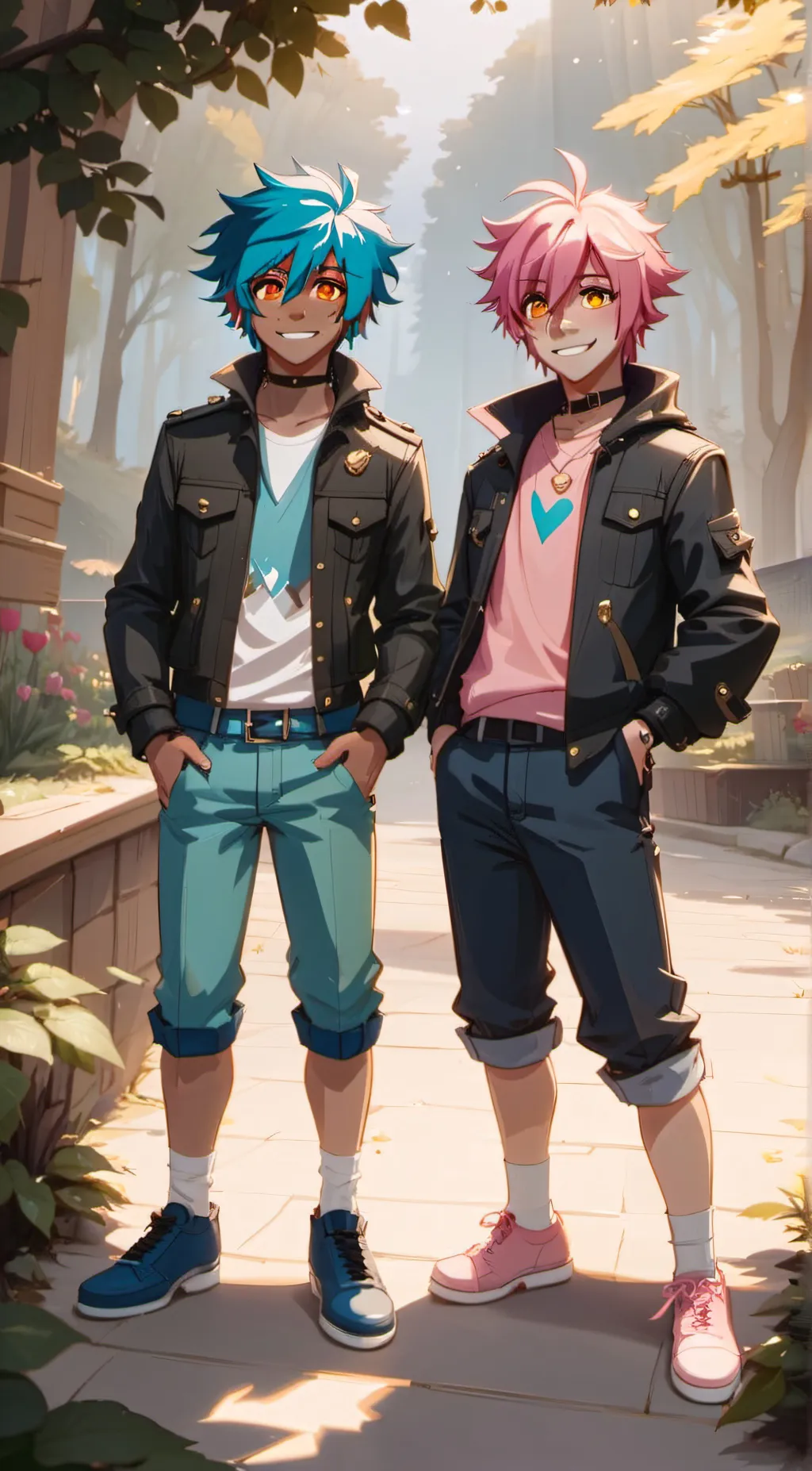 ai character: Sox and Admin background