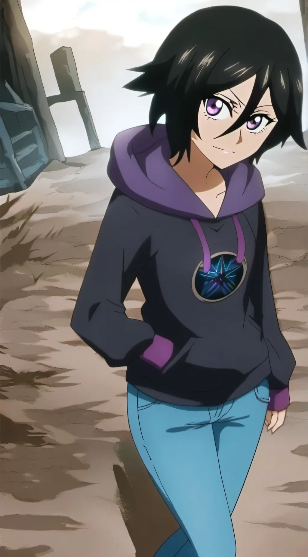 ai character: Rukia hinojosa  background