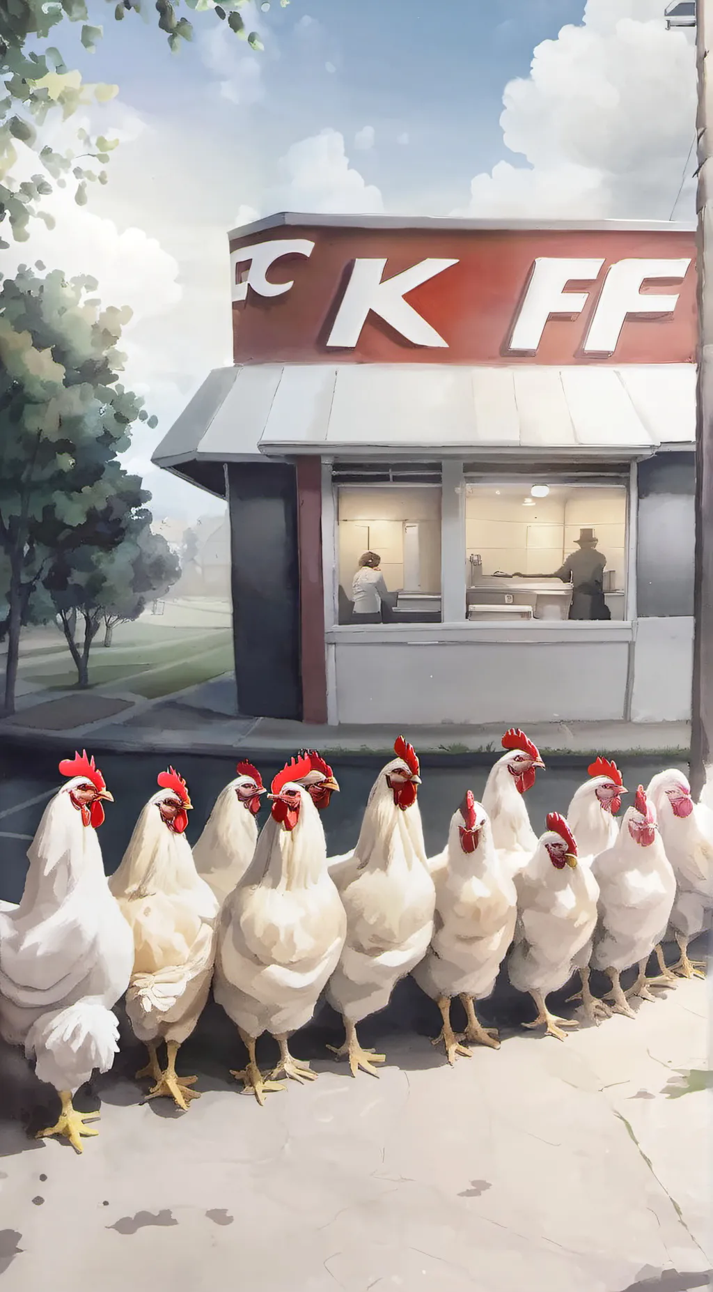 Talkie AI - Chat with chickens KFC 