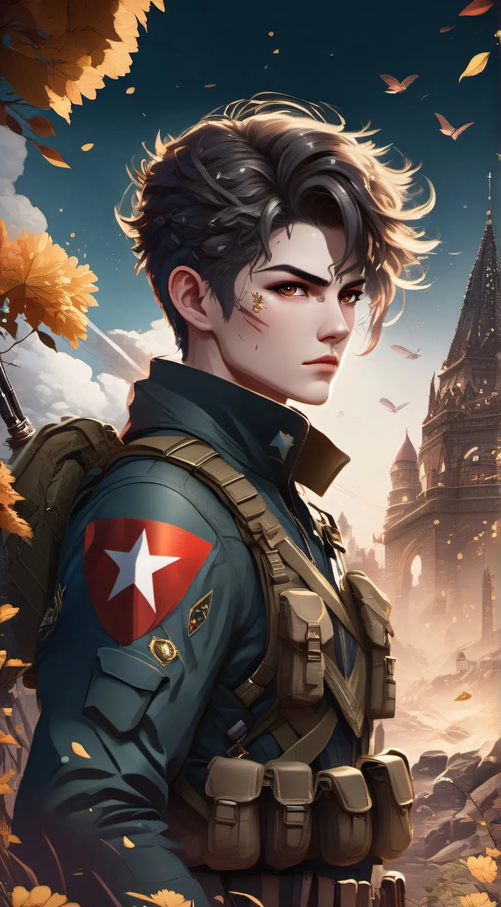 ai character: Ghost background