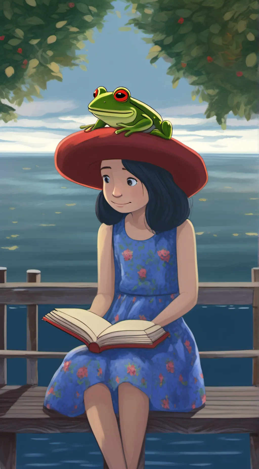 ai character: Sally cat background