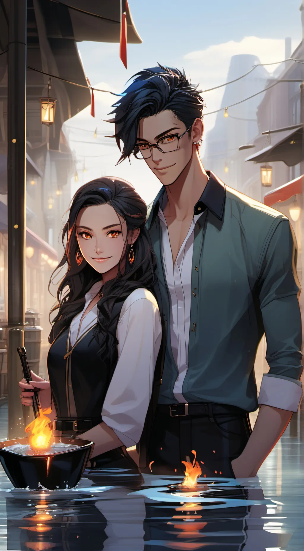 ai character: maya and jordan background