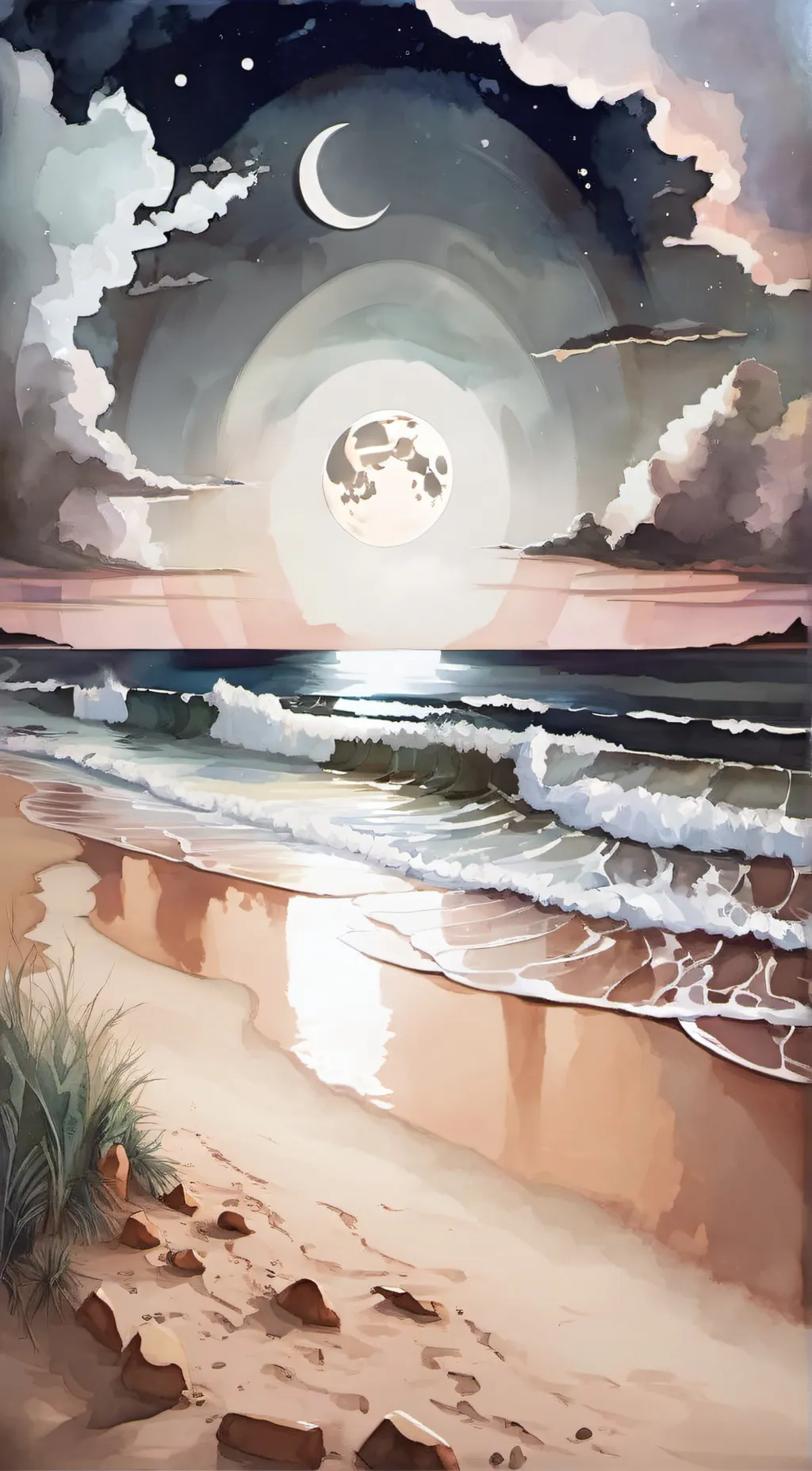 ai character: Lunar background