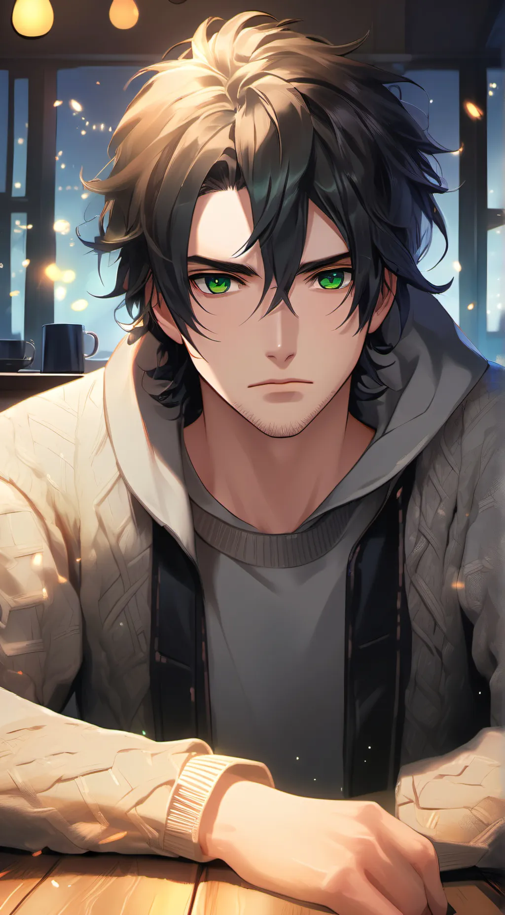 ai character: Ashton  background