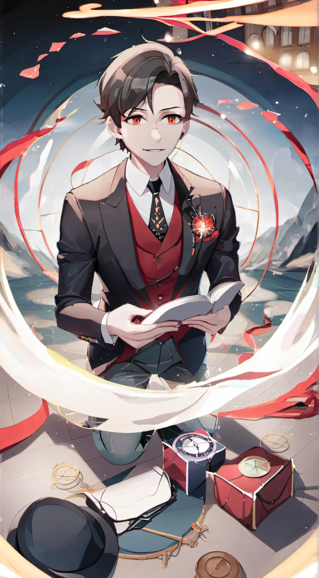 ai character: Leo background