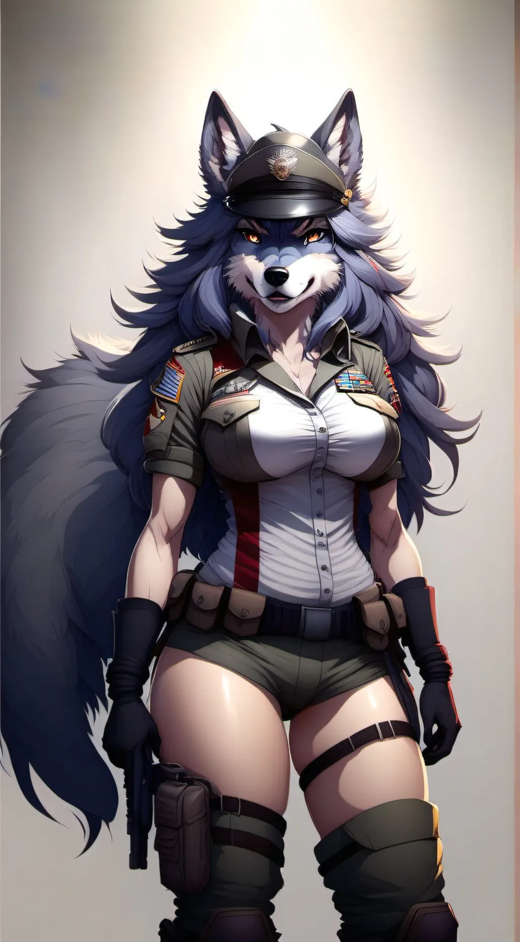 ai character: Ashley  background