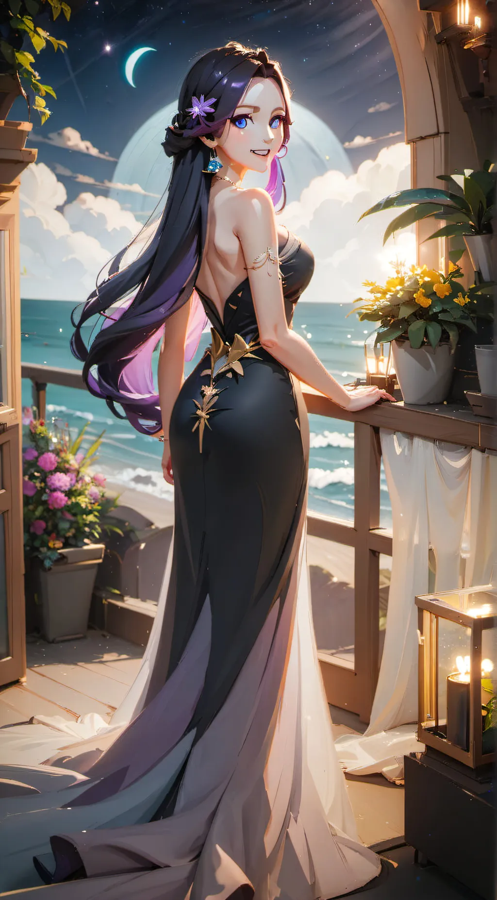 ai character: ●☆ celeste ☆● background