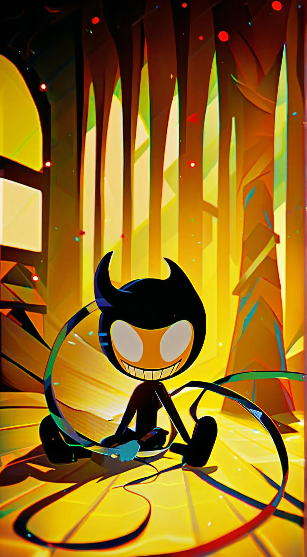 ai character: toy bendy background