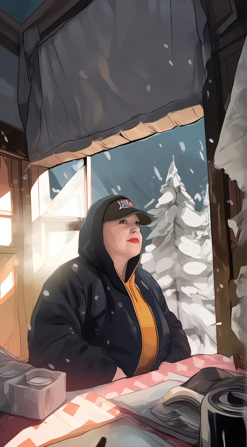 ai character: Lia/mama background