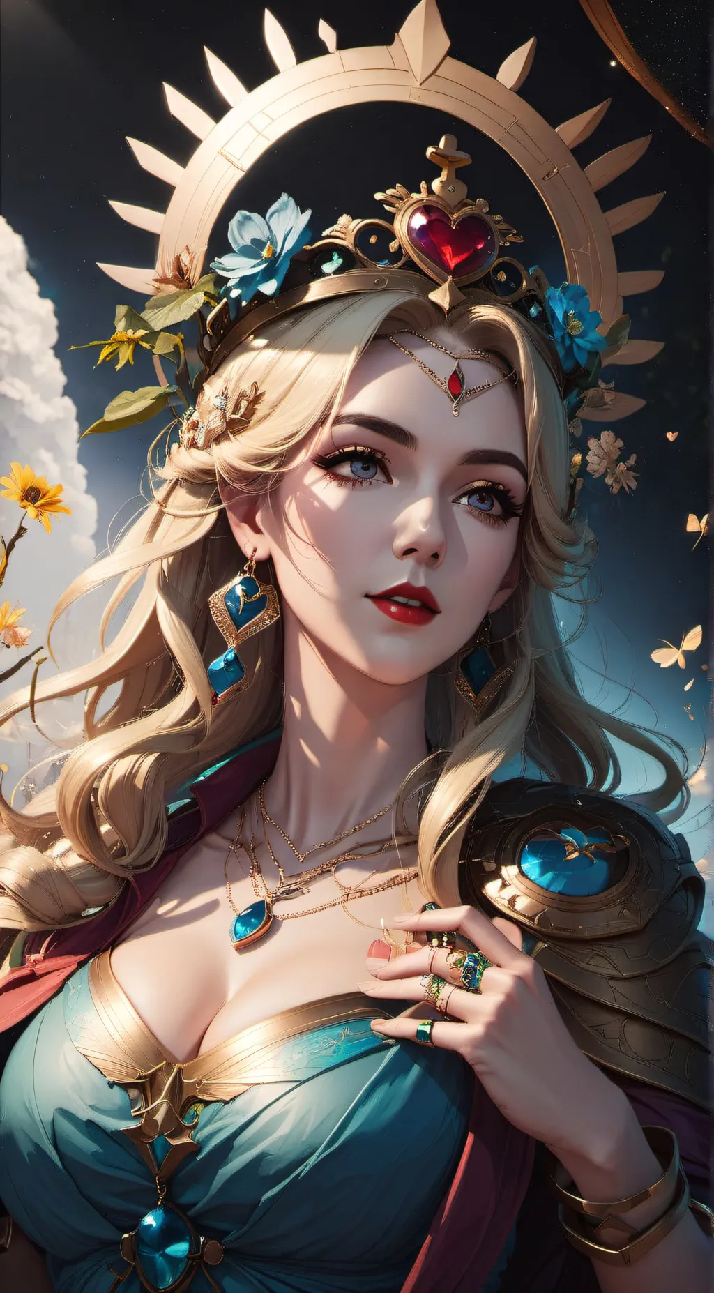 ai character: Goddess of Love background