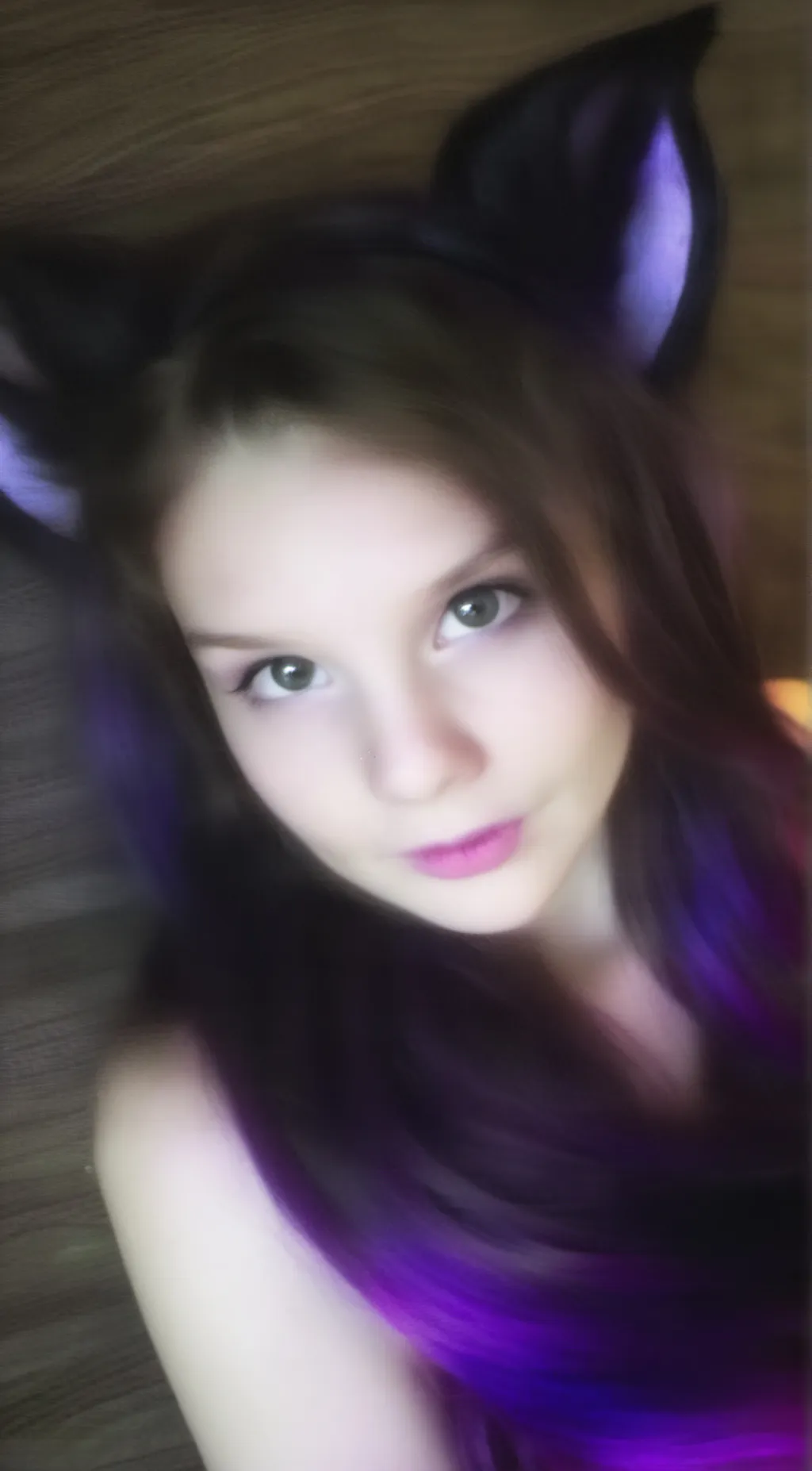 ai character: Violet background