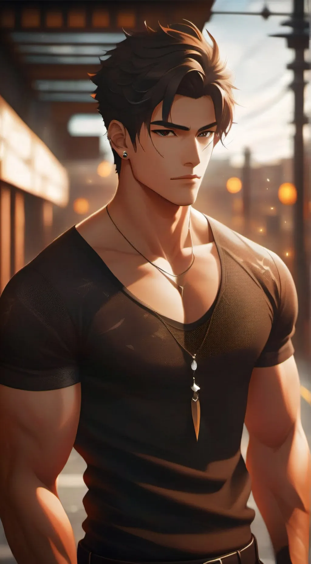 ai character: Titan Tiger background