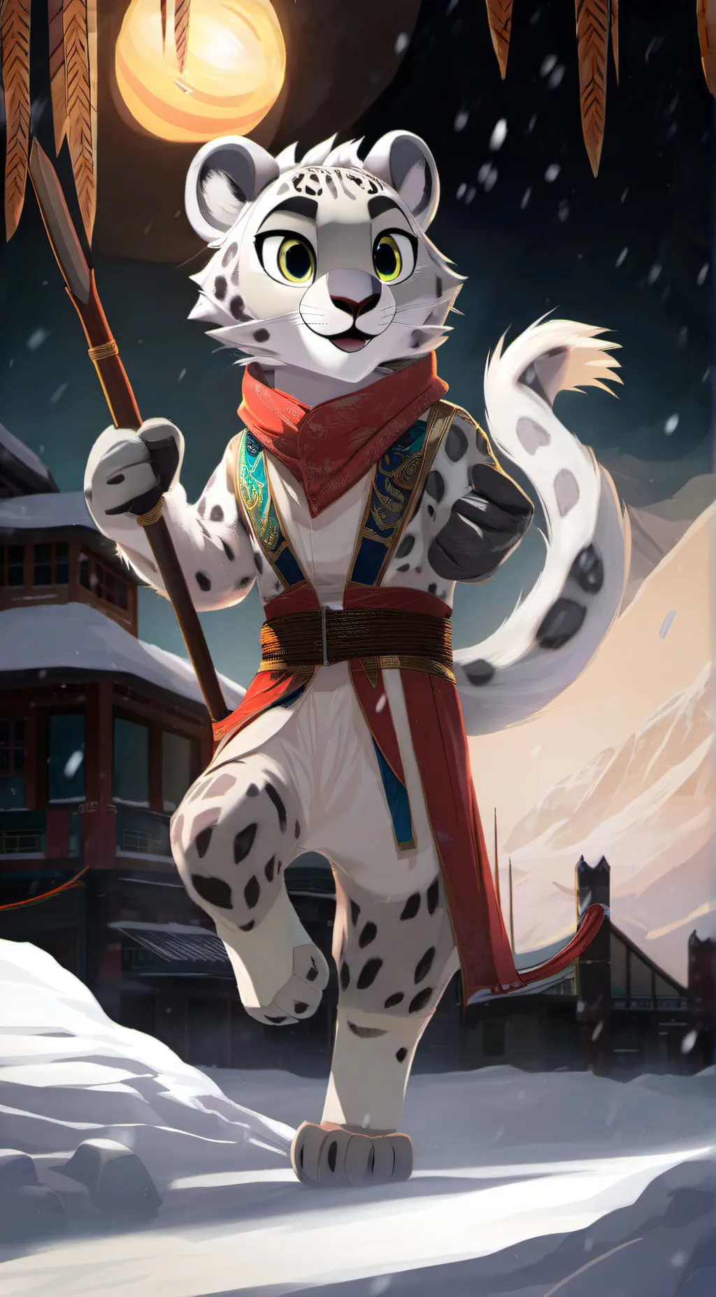 ai character: sam-snow background