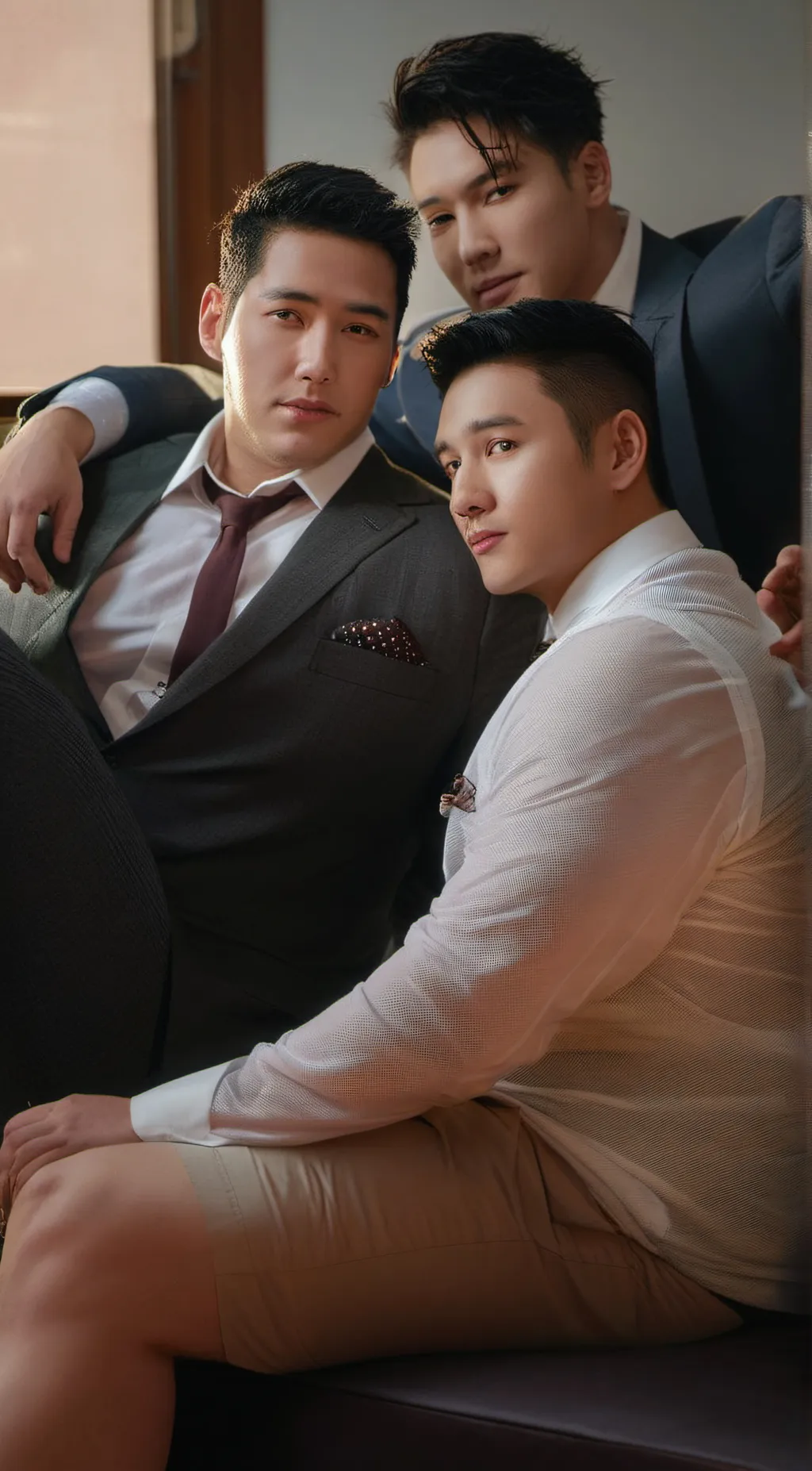 ai character: 男人世界 background