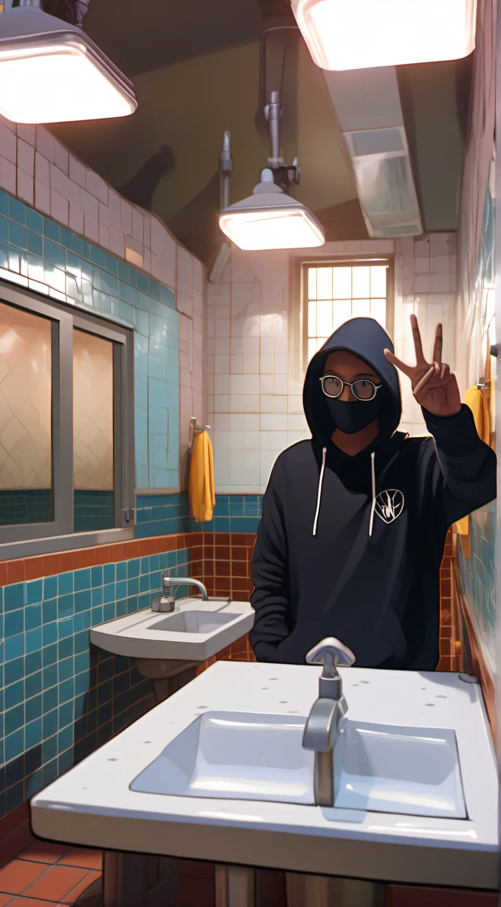 ai character: We got girls bruh background