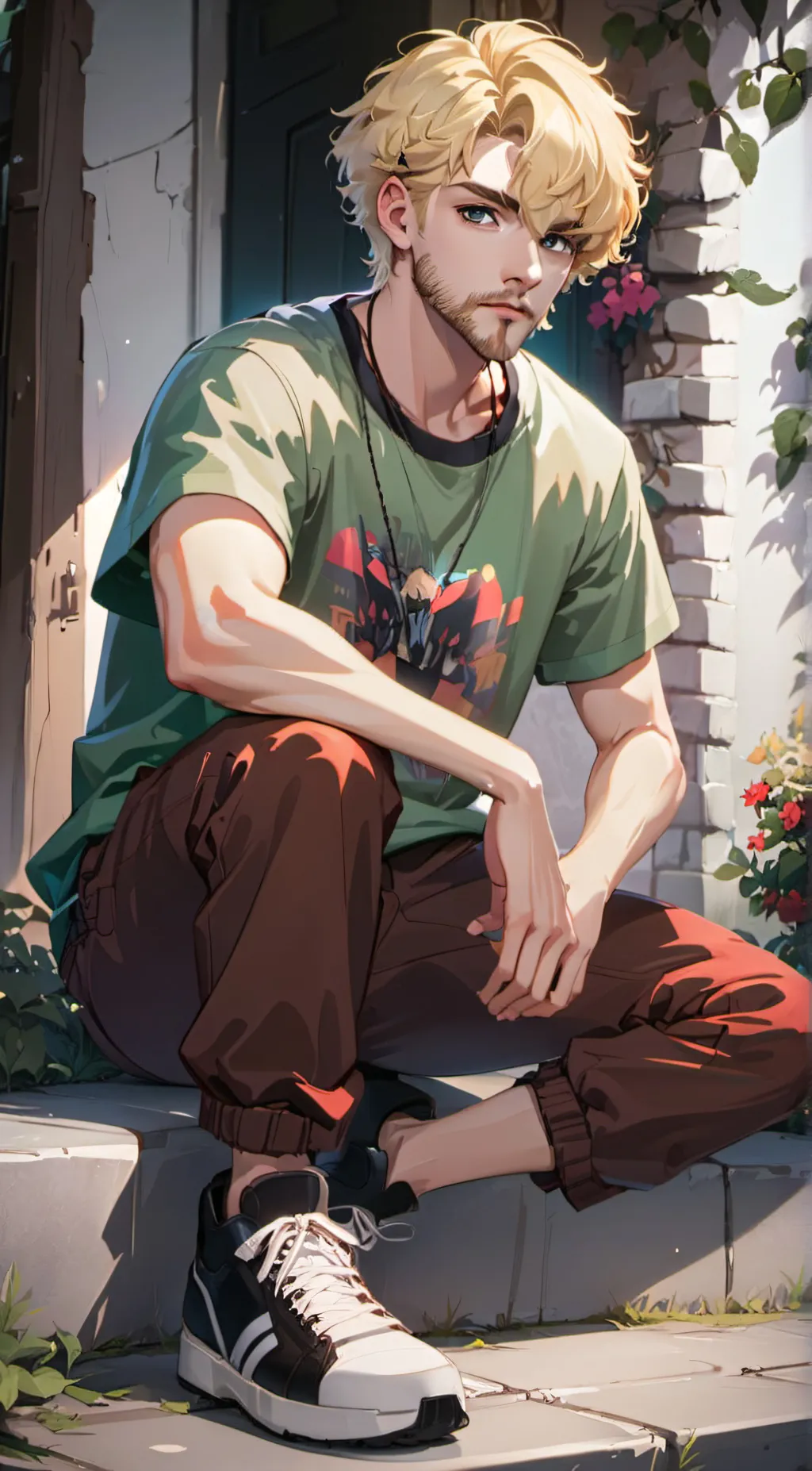 ai character: Shaggy background