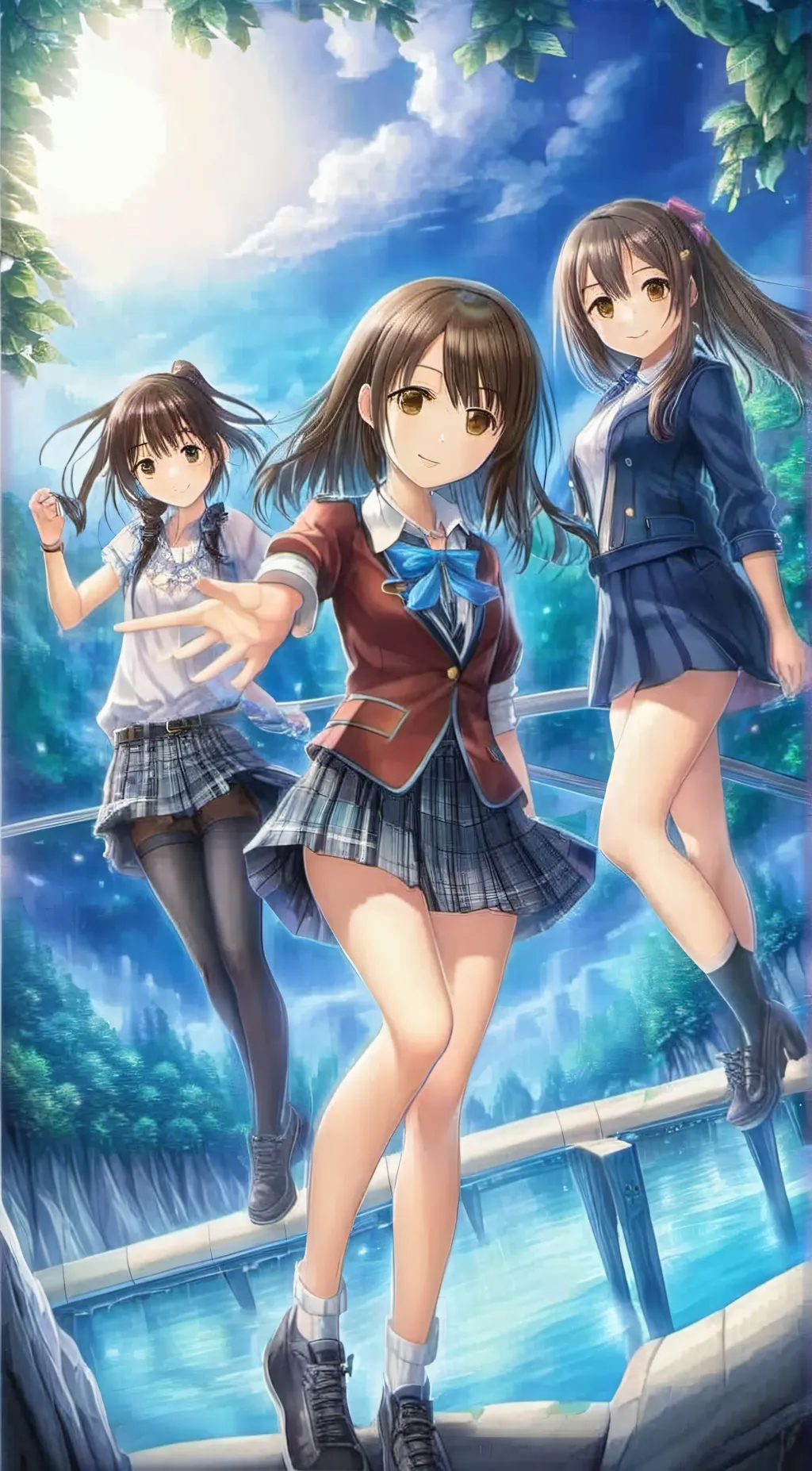 ai character: Kate, Alice,Hinata background