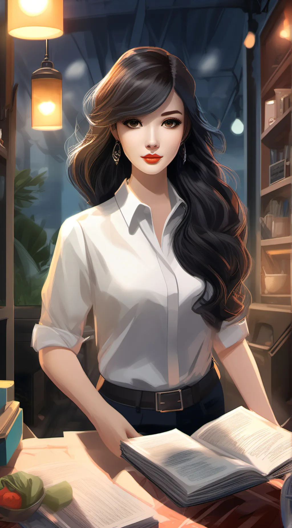 ai character: Kayla  background